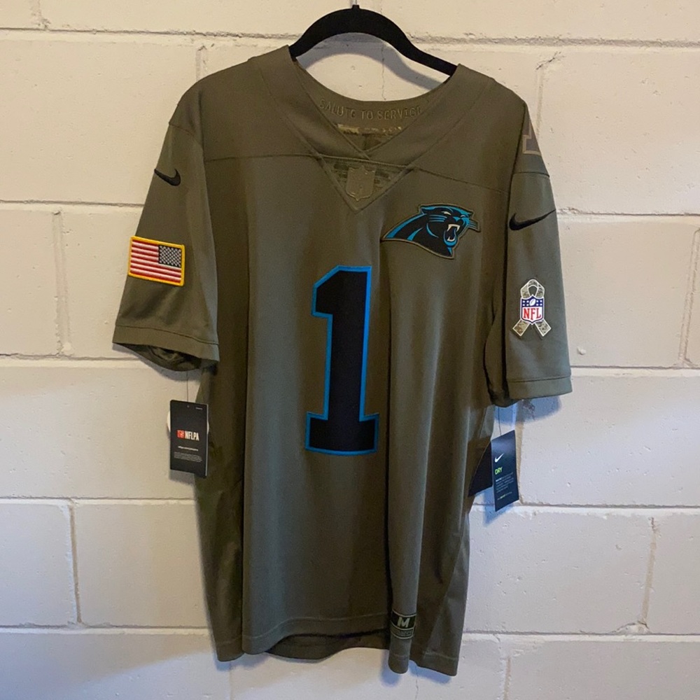 Cam Newton ‘Salute to Service’ Panthers Jersey